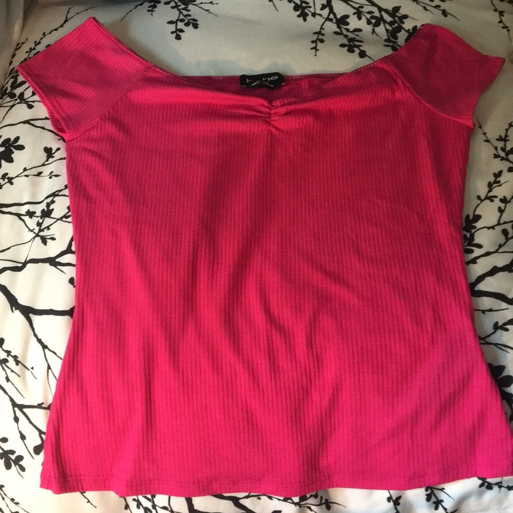 Off the shoulder bebe blouse